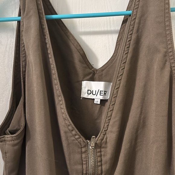 Olive Green DUER jumpsuit - Picture 2 of 7